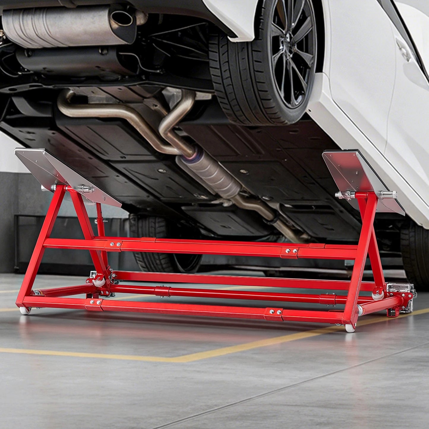 VEVOR Portable Car Lift 4400 lbs Manual Car Lift System Jack 23" Home Garage
